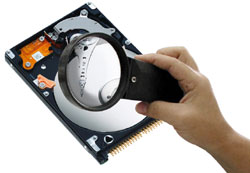 scan du disque  la recherche d'un virus
